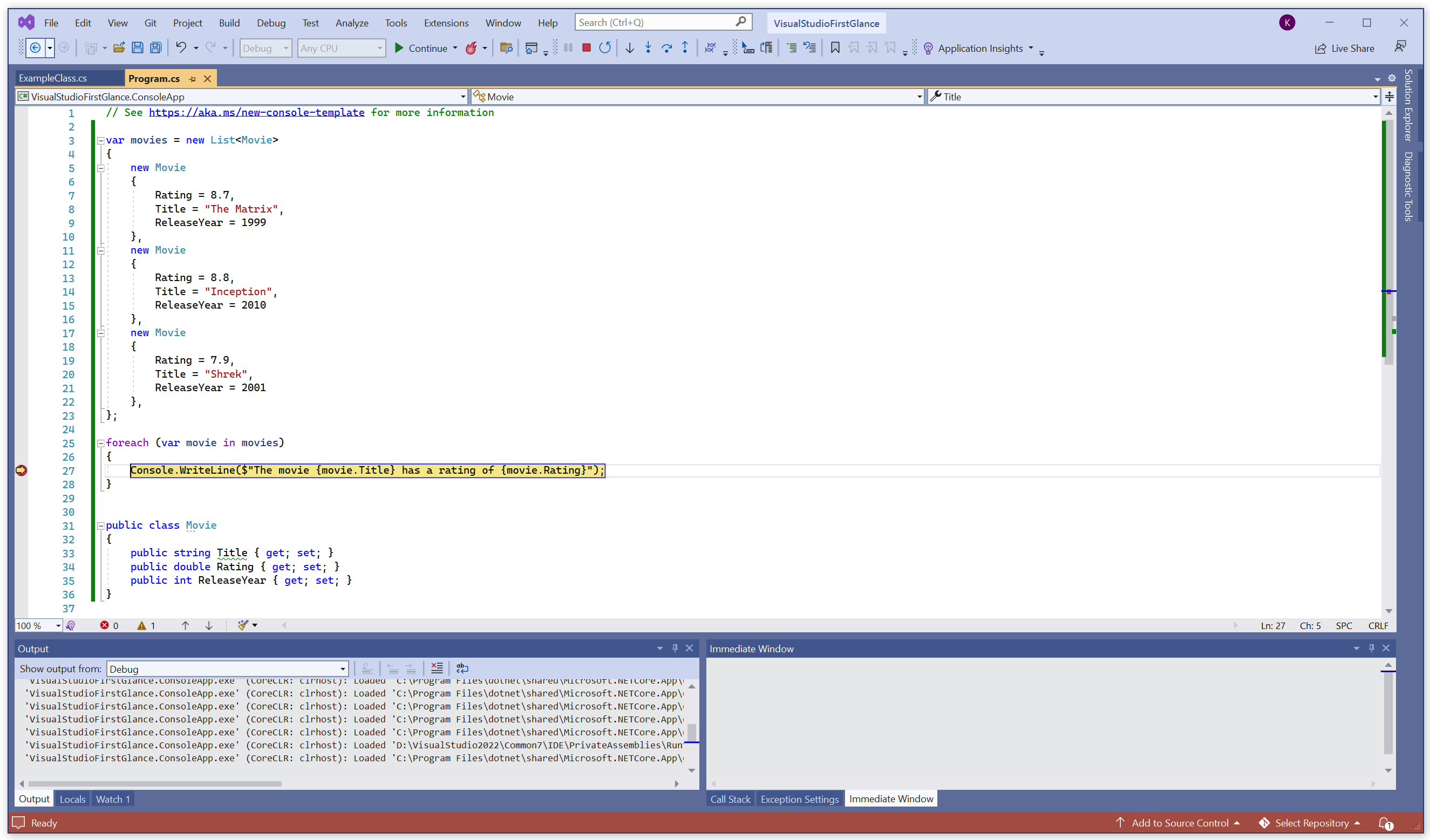 Tutorial: Microsoft Visual Studio for beginners