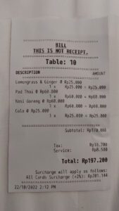 Example receipt - Azure Computer Vision – Convert image to text - Kens Learning Curve