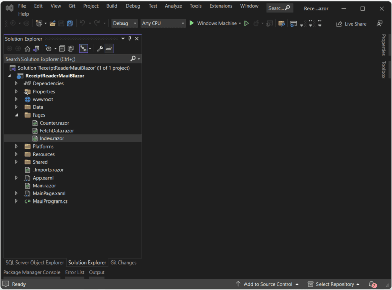New MAUI Blazor app - Azure Computer Vision Part 2 - Display result with MAUI Blazore - Kens Learning Curve