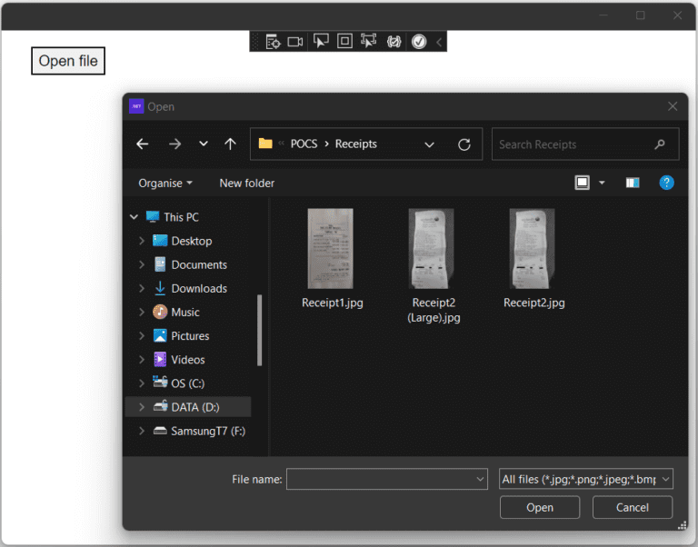 Open a file with FilePicker- Azure Computer Vision Part 2 - Display result with MAUI Blazor - Kens Learning Curve