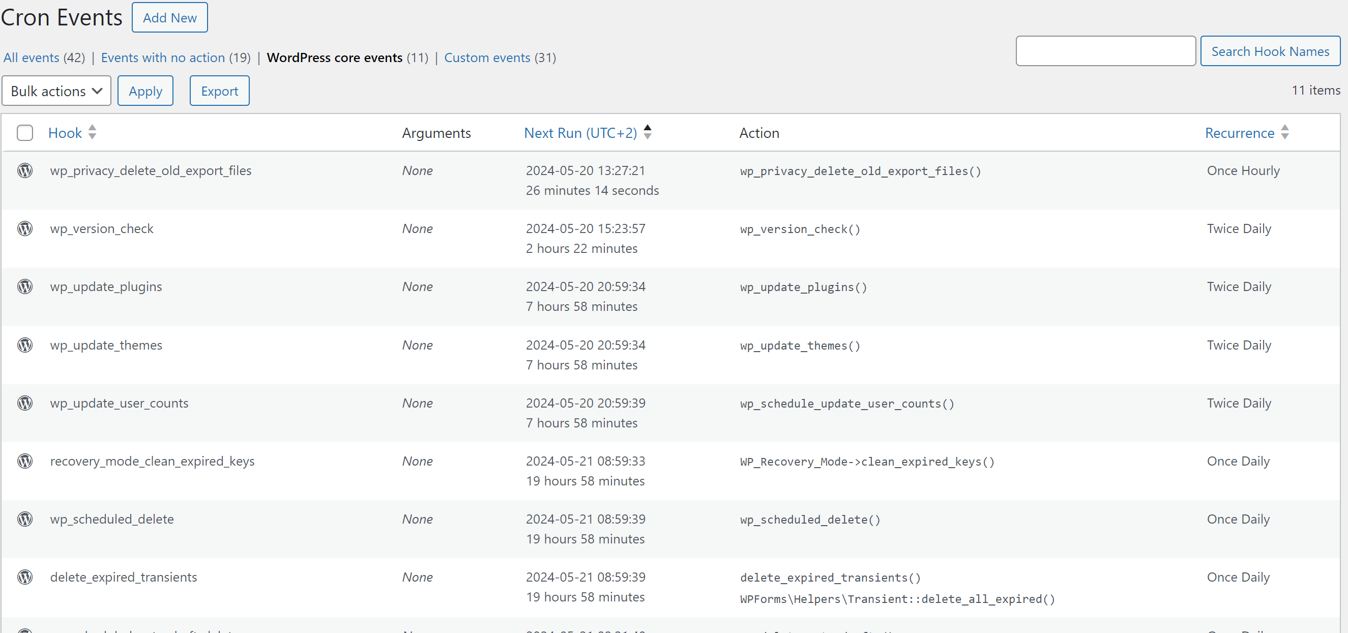WP Crontrol Cron Events - WordPress Cron Schedule Events Made Easy - Kens learning Curve