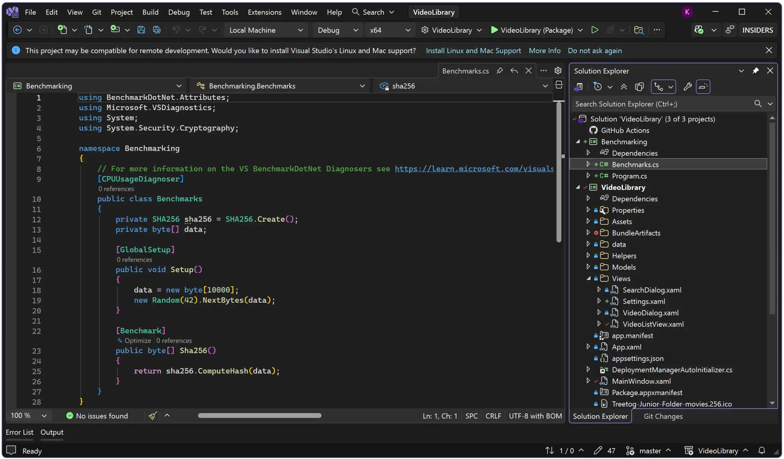 BenchmarkDotNet in Visual Studio 2026 - Visual Studio 2026 (Insiders) - Kens Learning Curve